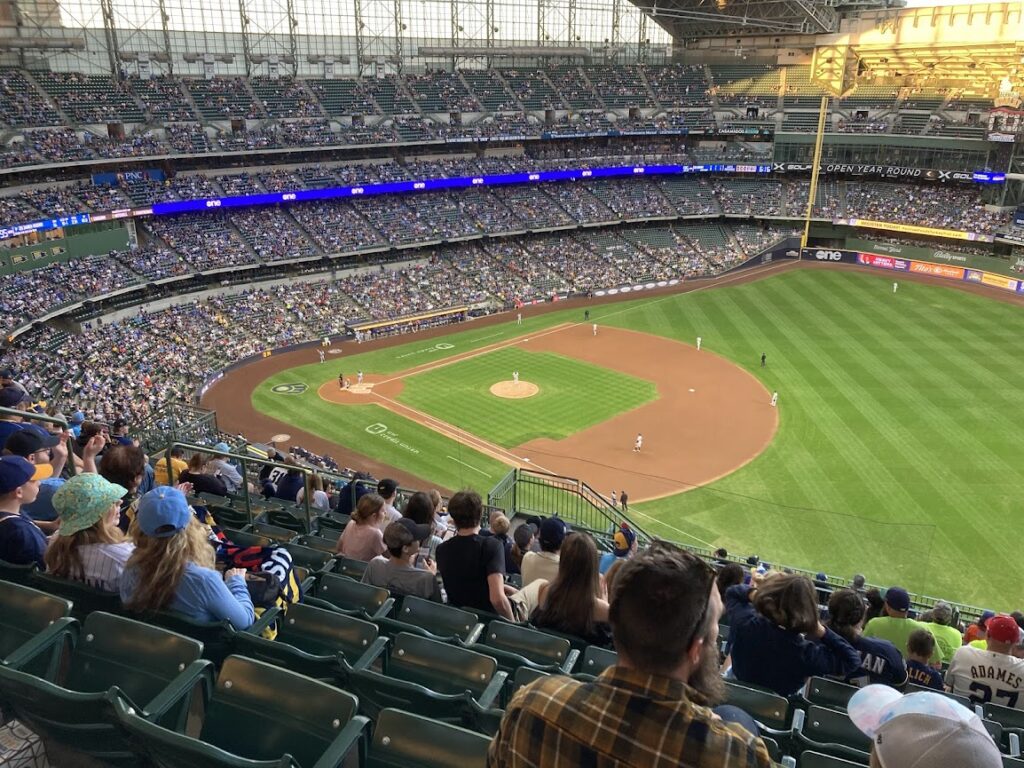 Brewers versus Mets first pitch