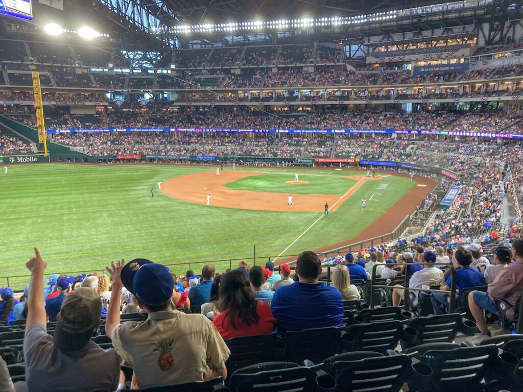 Globe Life Field view from section 101