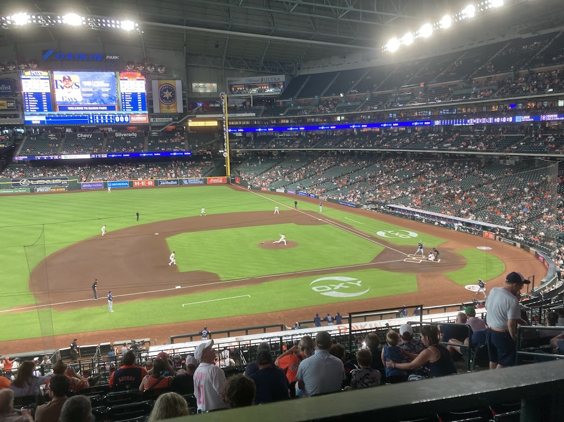 First pitch at Daikin Park