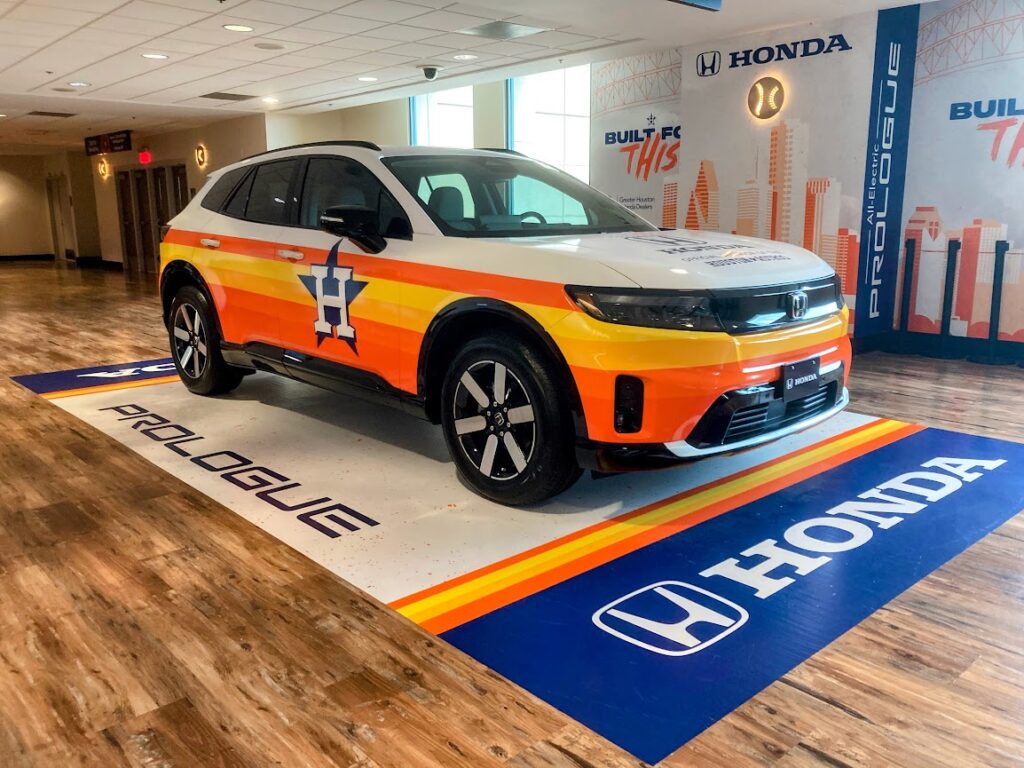 Honda on the club level at Daikin Park