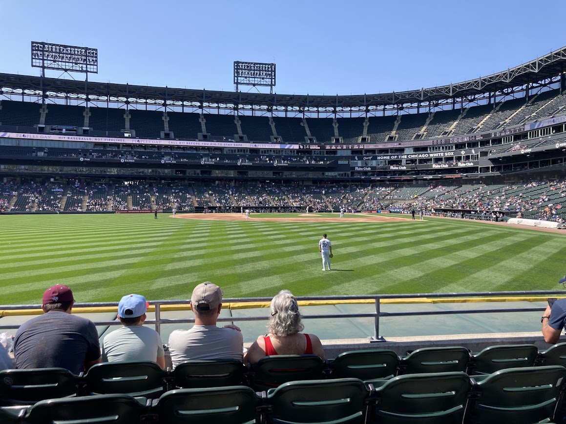 Rate Field seat from left field