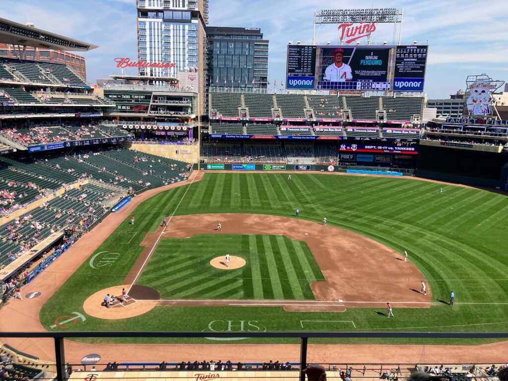 Target Field upper level view