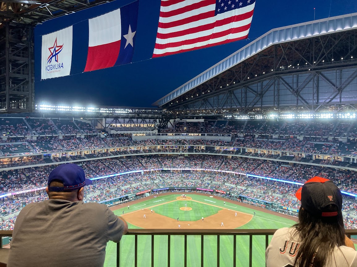 Highest point in Globe Life Field