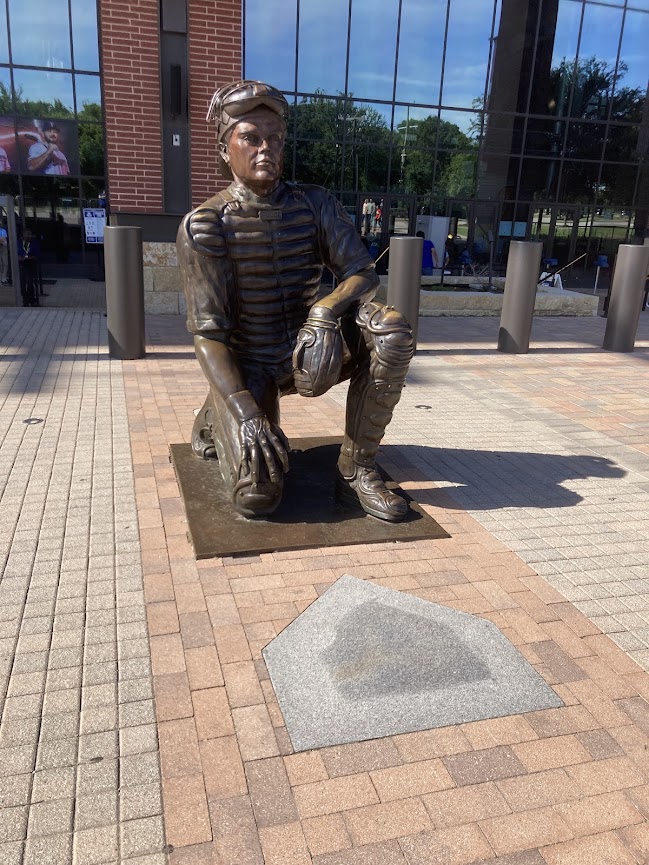 Ivan Rodriguez status outside of Globe Life Field