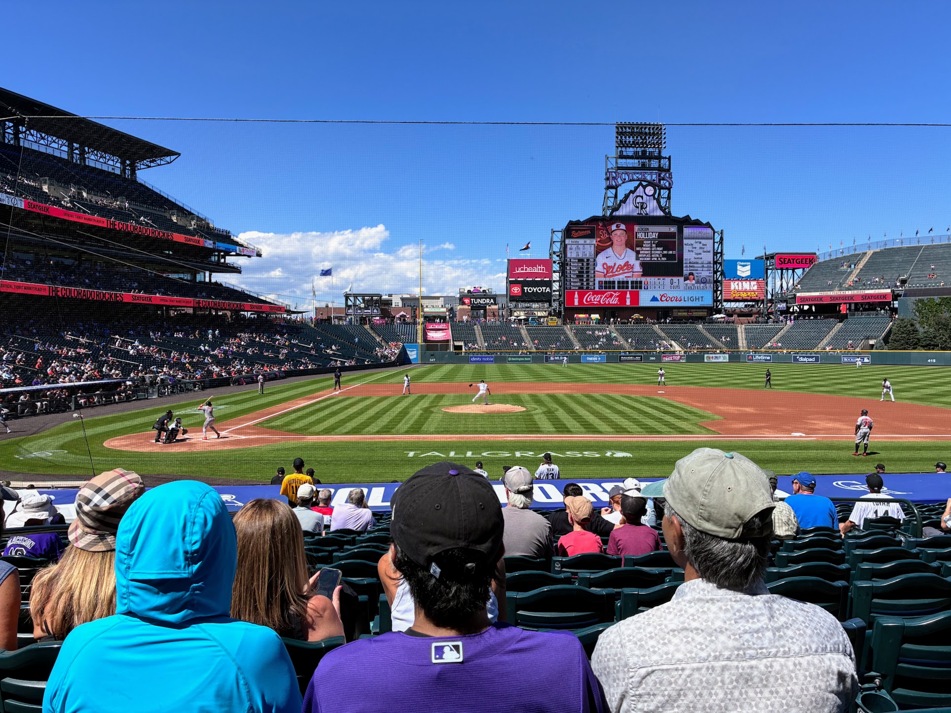 Coors Field view from section 124