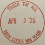 Touch 'Em All custom stamp