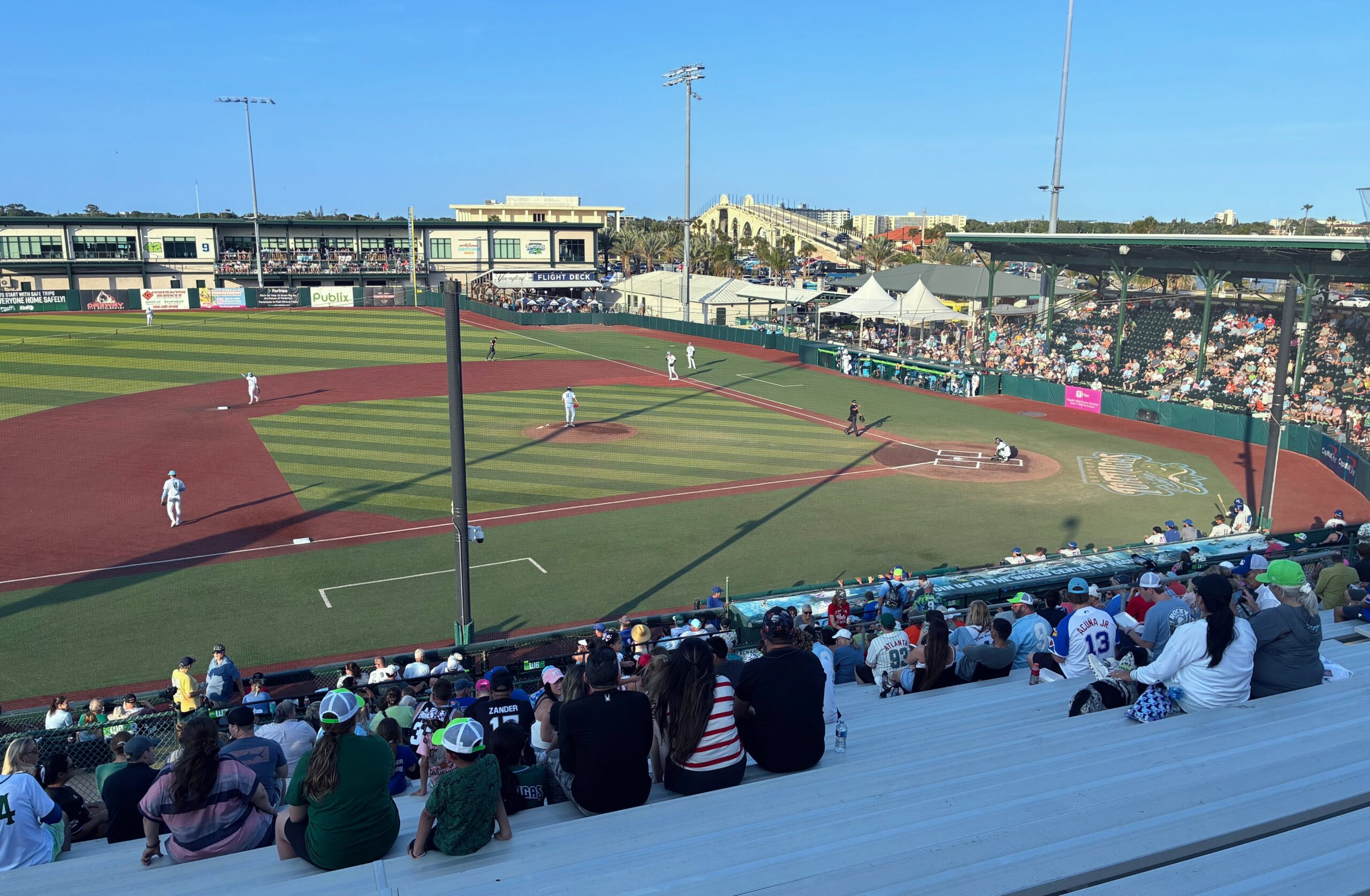 Bleacher view at Jackie Robinson Ballpark