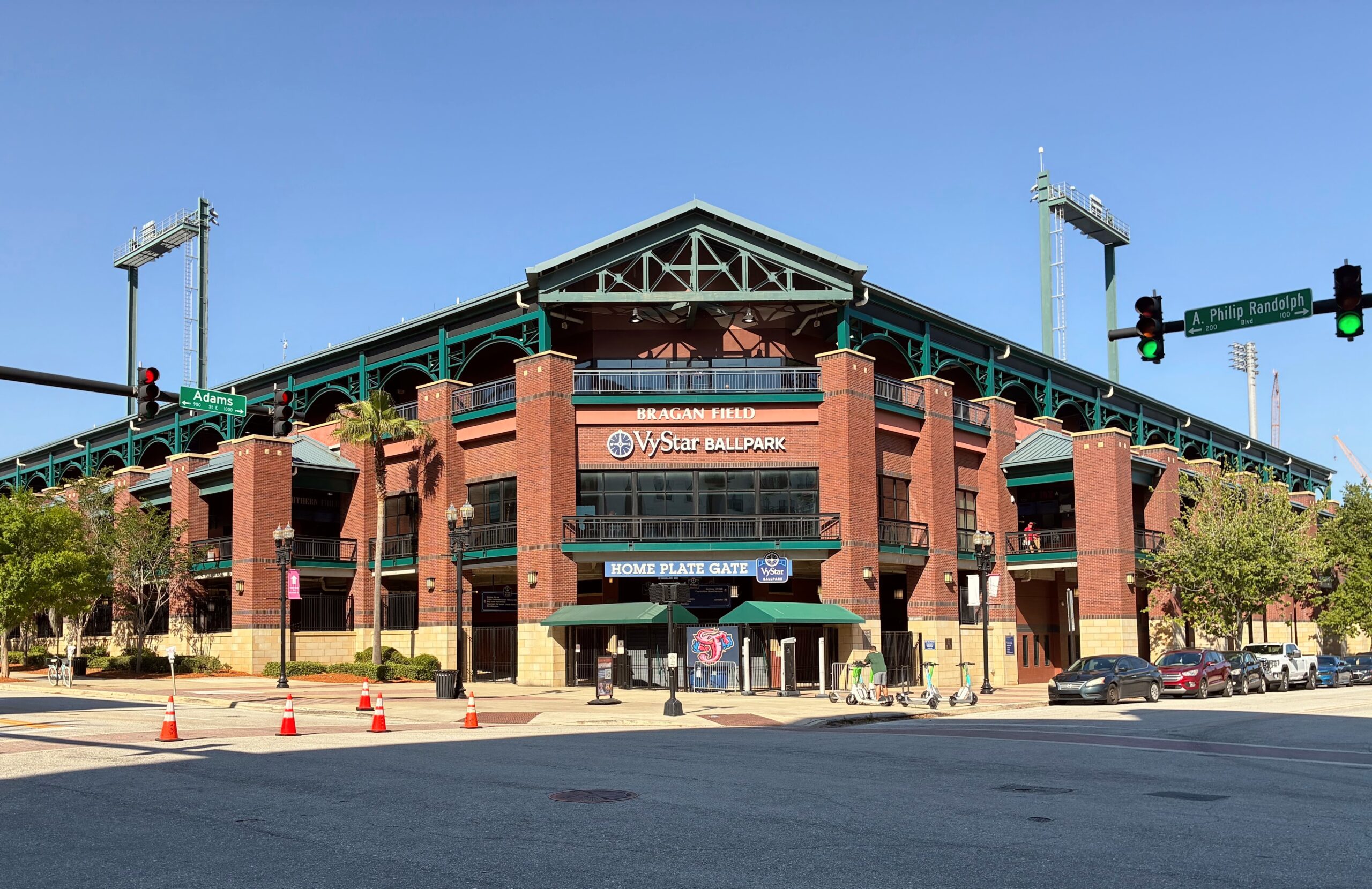 Home plate gate at VyStar Ballpark in Jacksonville