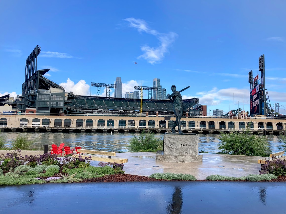 Oracle Park across from McCovey Cove