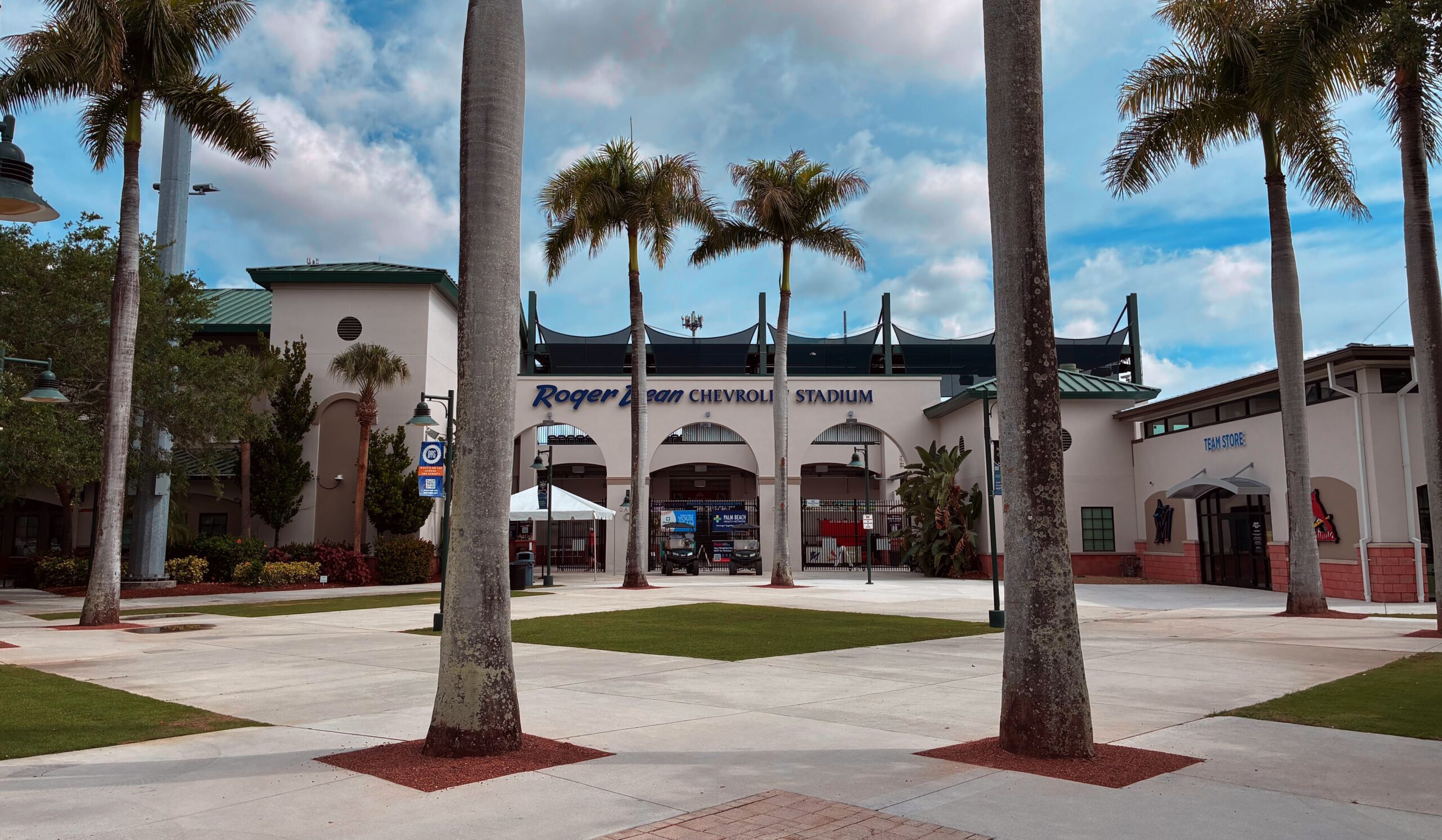 Roger Dean Chevrolet Stadium home plate gate