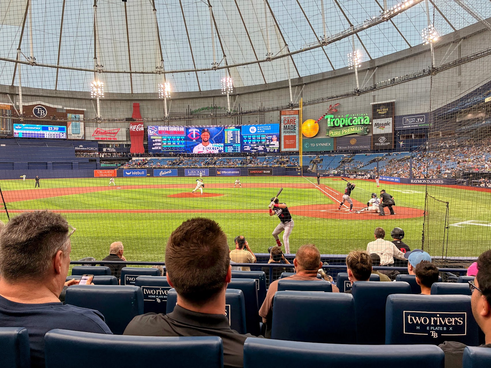 Tropicana Field from behind home